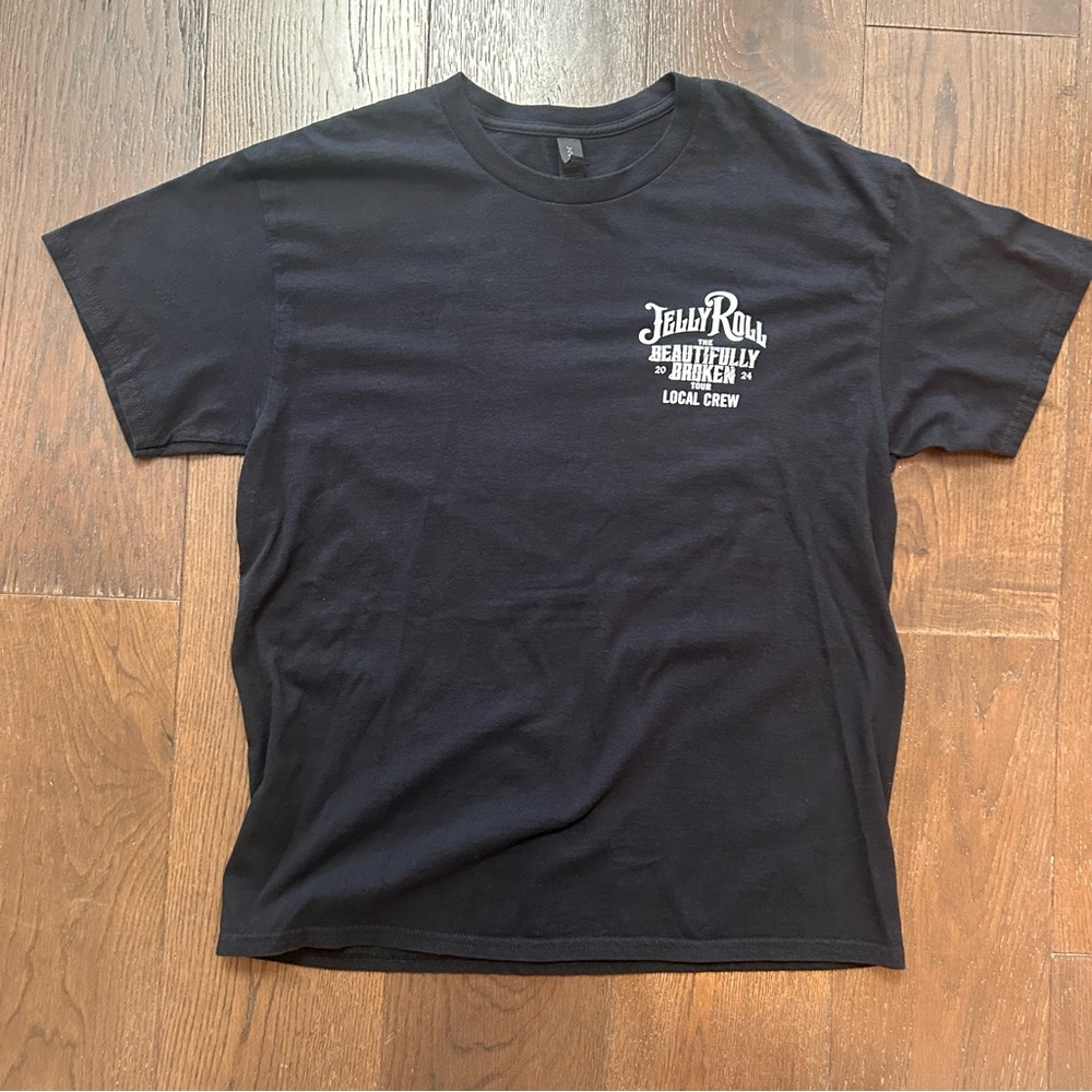 Jelly Roll- The Beautifully Broken Tour - 2024 Local Crew T-Shirt - Size Large